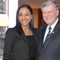 An alumna poses for a photo Thomas Haas